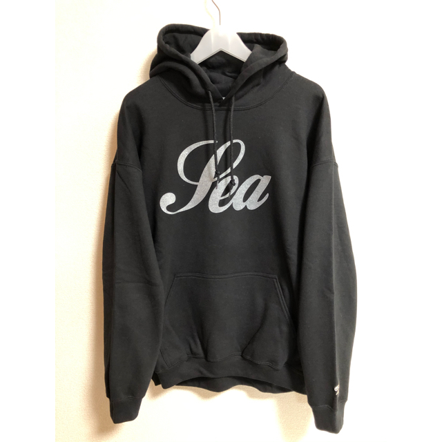 WIND AND SEA GLITTER (SEA) HOODIE BLACK