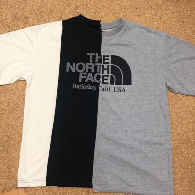 the north face asymmetry logo tee