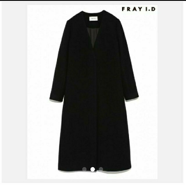 FRAY I.D(フレイアイディー)のFRAY I.D ノーカラーロングコート レディースのジャケット/アウター(ロングコート)の商品写真