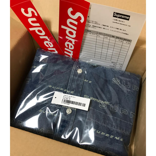 シャツsupreme dimensions logo denim shirts L