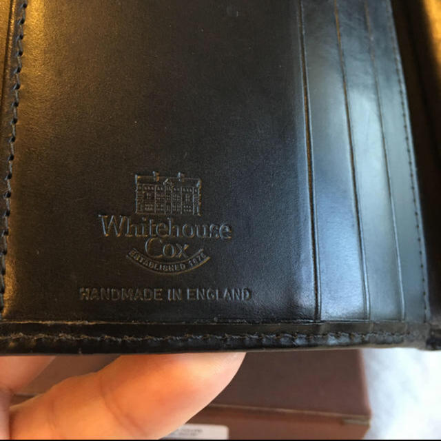 WHITEHOUSE COX(ホワイトハウスコックス)のホワイトハウスコックス 三つ折り財布 ブラック メンズのファッション小物(折り財布)の商品写真