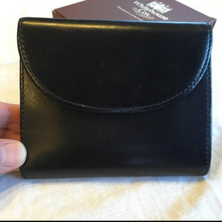 ホワイトハウスコックス(WHITEHOUSE COX)のホワイトハウスコックス 三つ折り財布 ブラック(折り財布)