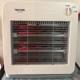 テクノス(TECHNOS)のTEKNOS  電気ストーブ ES-K710(W) 説明書あり(電気ヒーター)