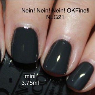 オーピーアイ(OPI)のOPI 　NLG21　マットグレー　ミニボトル　新品未開封(マニキュア)