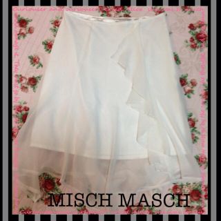 ミッシュマッシュ(MISCH MASCH)のシフォンスカート(ひざ丈スカート)