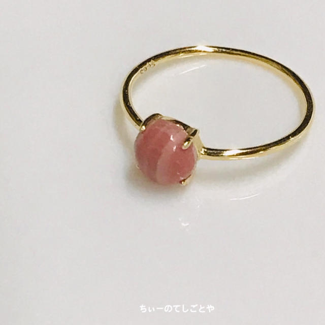 オーストラリア産ピンクオパールリング☆*:.｡. o レディースのアクセサリー(リング(指輪))の商品写真