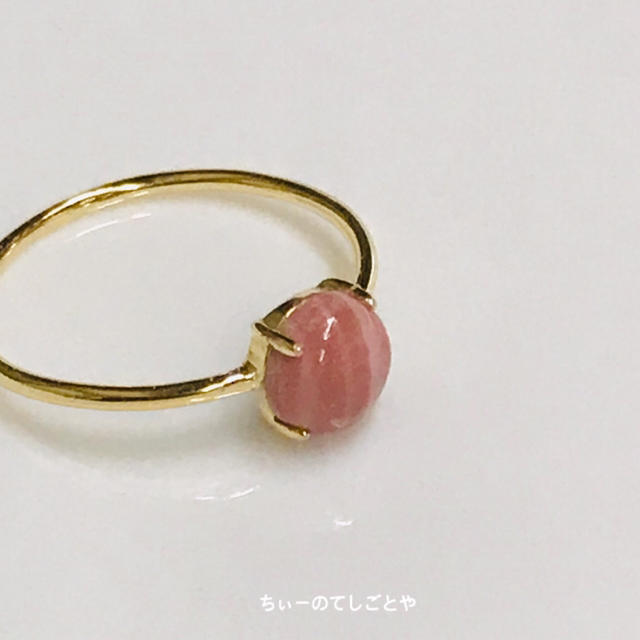 オーストラリア産ピンクオパールリング☆*:.｡. o レディースのアクセサリー(リング(指輪))の商品写真