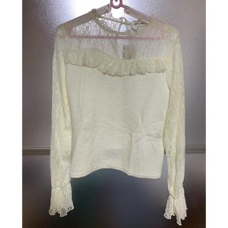 シマムラ(しまむら)の新品✳しまむらホワイトレースニット✩.*˚(ニット/セーター)