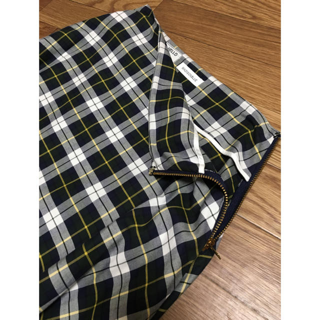 MADISON BLUEマディソンブルー】グラフチェックパターンミモレ MADISON BLUEマディソンブルー】グラフチェックパターンミモレ