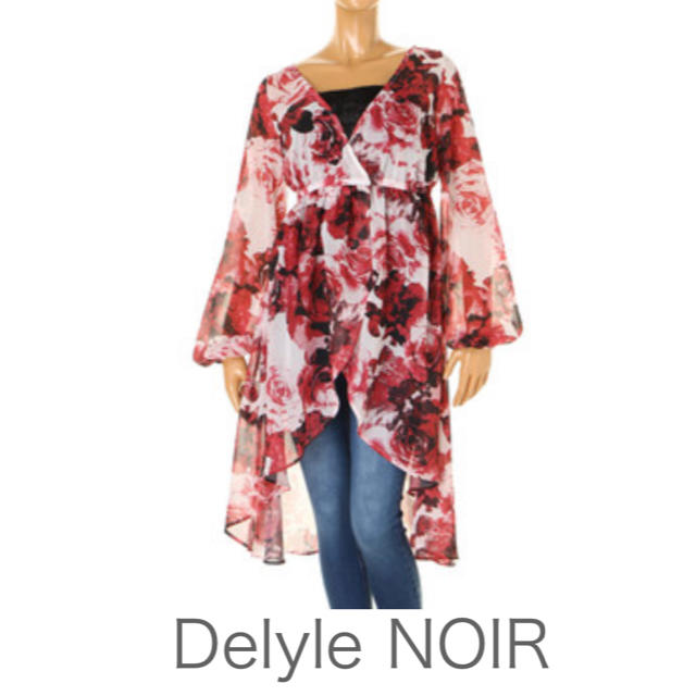 Delyle NOIR(デイライルノアール)のDelyle NOIR 花柄 カシュクールワンピース レディースのワンピース(ロングワンピース/マキシワンピース)の商品写真