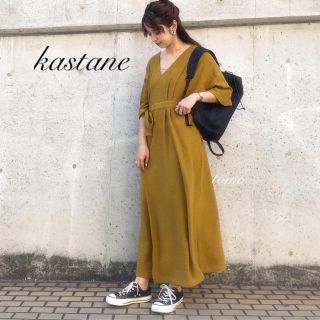 カスタネ(Kastane)の新品❁﻿カスタネ カットクレープワンピース(ロングワンピース/マキシワンピース)