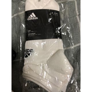 アディダス(adidas)のadidas 靴下 3足組 新品未使用(ソックス)