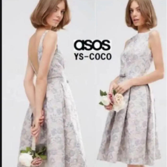 ASOS ジャガードミディ プロムドレス