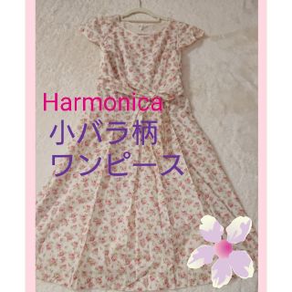 ローラアシュレイ(LAURA ASHLEY)のHarmonica   小バラ柄ワンピース🌸(ひざ丈ワンピース)