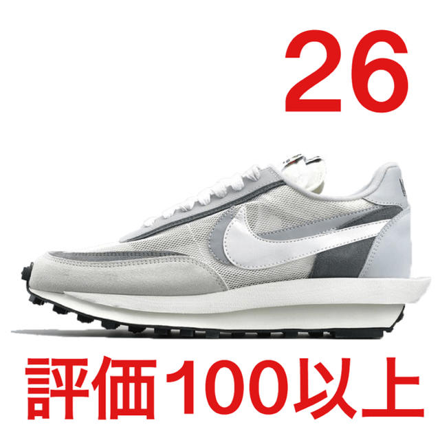 スニーカーNike LD Waffle Sacai White Grey 26cm