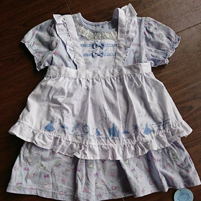 新品！ アリス シンデレラ ワンピース 90センチ ドレス マザウェイズ キッズ/ベビー/マタニティのキッズ服女の子用(90cm~)(ワンピース)の商品写真