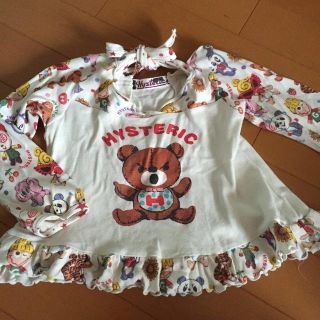 ヒステリックミニ(HYSTERIC MINI)のヒスミニファックベアー長袖(シャツ/カットソー)