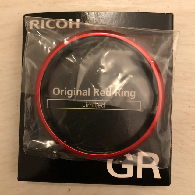 Ricoh GR GR ii 2 純正レンズリング  レッド  限定品