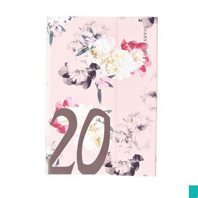 MARK'S Inc.(マークス)の手帳 2020ウィークリー 12月始まり A6 フラワー ピンク  インテリア/住まい/日用品の文房具(カレンダー/スケジュール)の商品写真