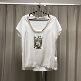 アダムエロぺ(Adam et Rope')の【adam et rope】サテンＴシャツ(Tシャツ(半袖/袖なし))