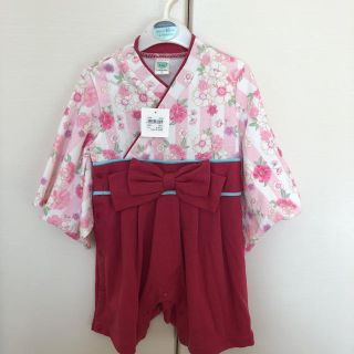 マザウェイズ(motherways)の新品♡マザウェイズ 女の子 袴ロンパース  83 80(和服/着物)