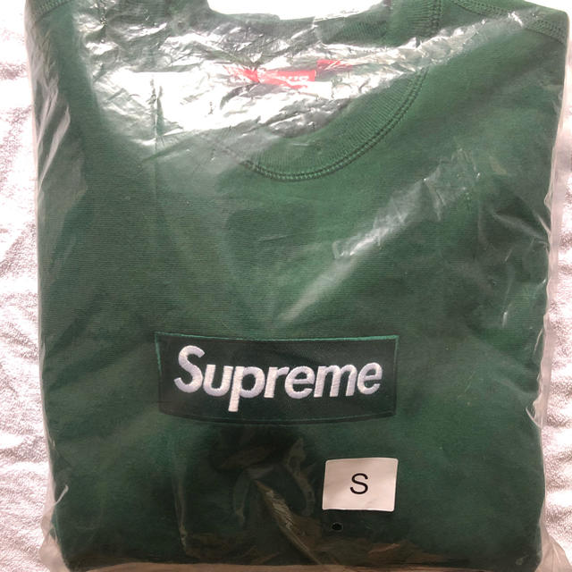 Supreme box logo crewneck green S サイズ