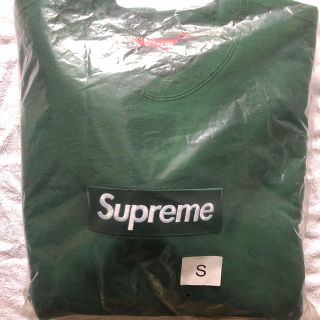 シュプリーム(Supreme)のSupreme box logo crewneck green S サイズ(スウェット)