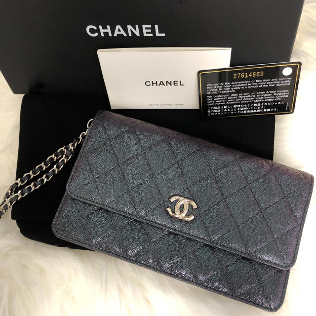 希少★CHANEL シャネルクラッチウォレットチェーン☆シャネル クラッチバッグクラッチバッグ