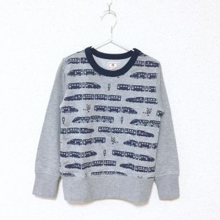 マザウェイズ(motherways)の新品☆ マザウェイズ 120 トレーナー 長袖 カットソー 電車 新幹線(Tシャツ/カットソー)