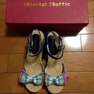 オリエンタルトラフィック(ORiental TRaffic)の【売約済】新品ジュートウェッジサンダル(サンダル)