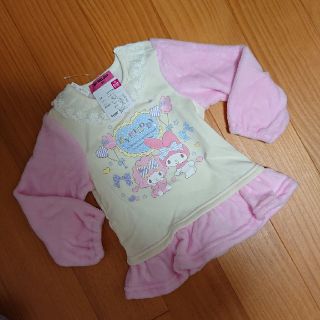 マイメロディ(マイメロディ)の★100サイズ★新品★未使用★タグ付き★マイメロディ★裏起毛★チュニック★ピンク(その他)