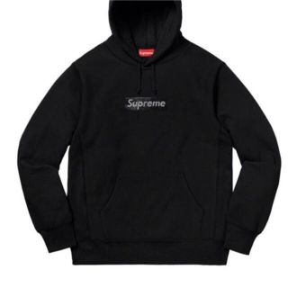 シュプリーム(Supreme)のSupreme スワロフスキー ボックスロゴ フーディー L(パーカー)