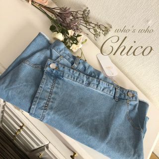 フーズフーチコ(who's who Chico)の僅か⚠️¥7452【Chico】完売品 デニムタイトロングスカート Sサイズ(ロングスカート)