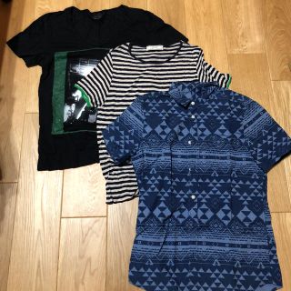 ザラ(ZARA)の【特 ZARA + H&M】Tシャツ2枚+シャツ1枚(Tシャツ/カットソー(半袖/袖なし))