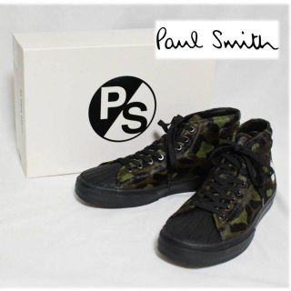 ポールスミス(Paul Smith)の《ポールスミス》新品 ヘアカーフレザー ハイカットスニーカー 26.5~27cm(スニーカー)