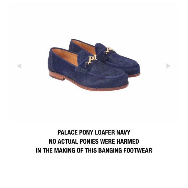 Supreme(シュプリーム)のPalace Skateboards PONY LOAFER ネイビー UK8 メンズの靴/シューズ(ドレス/ビジネス)の商品写真