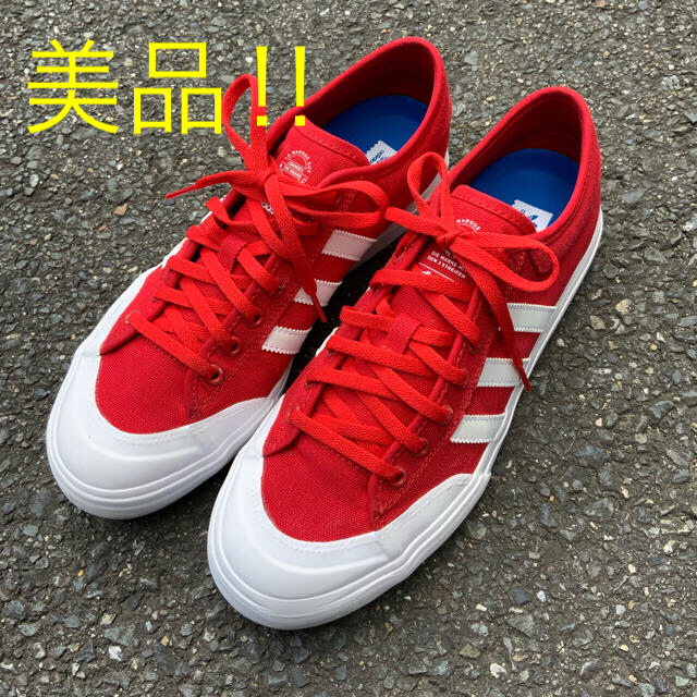 美品/アディダス/adidas/メンズ/スニーカー/靴/赤