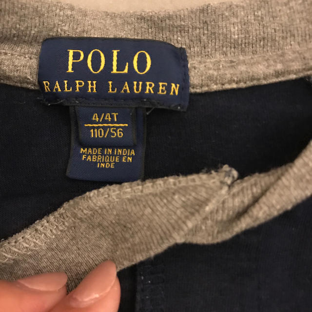 Ralph Lauren(ラルフローレン)のラルフローレン ラグランロンT 110 キッズ/ベビー/マタニティのキッズ服男の子用(90cm~)(Tシャツ/カットソー)の商品写真