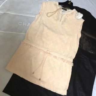 シャネル(CHANEL)のCHANEL シャネル☆マトラッセ パイル地シャネル ワンピース(ひざ丈ワンピース)