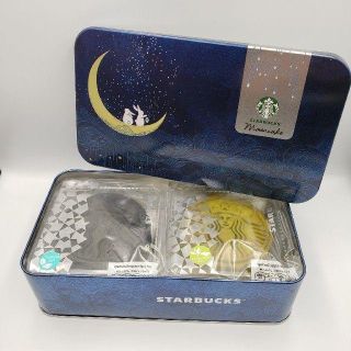 スターバックスコーヒー(Starbucks Coffee)の日本未発売★海外スタバ タイ限定★缶入り ムーンケーキ（月餅）チョコミント＆抹茶(菓子/デザート)