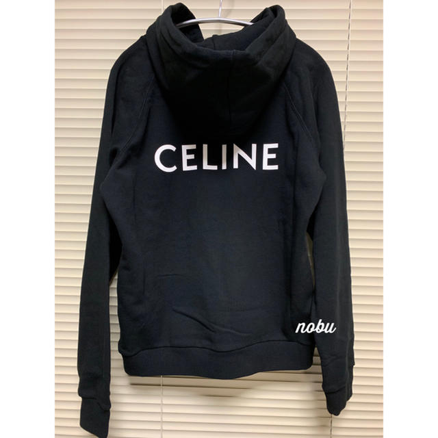 新品CELINE セリーヌ ロゴ　パーカー  L