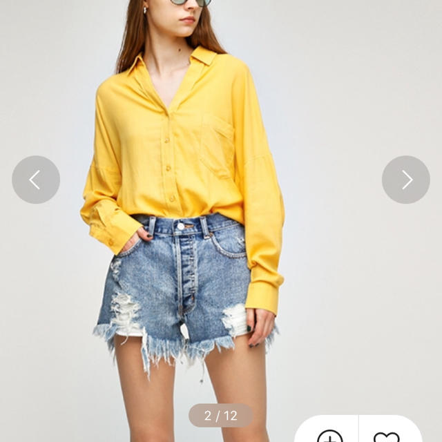 moussy(マウジー)のLOOSE DAMAGE SHORTS レディースのパンツ(ショートパンツ)の商品写真