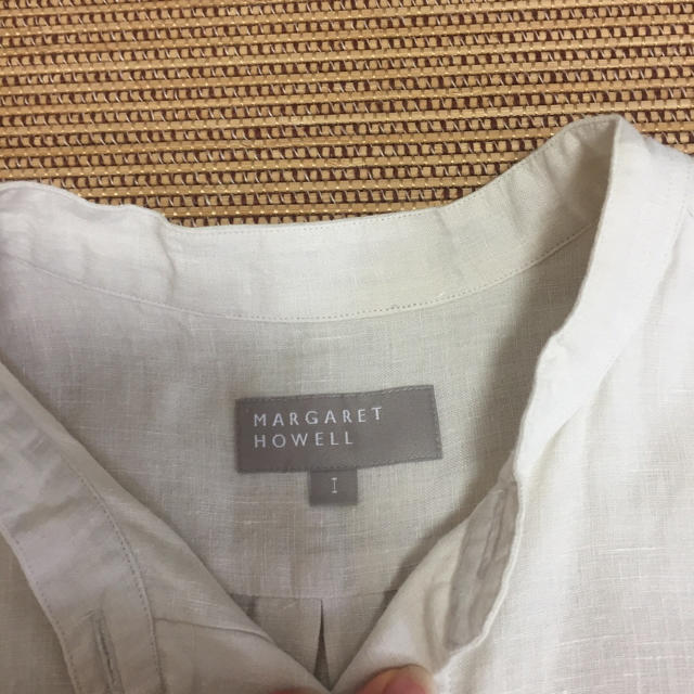 MARGARET HOWELL(マーガレットハウエル)の【美品】MARGARET HOWELL マーガレットハウエル リネンブラウス レディースのトップス(シャツ/ブラウス(半袖/袖なし))の商品写真