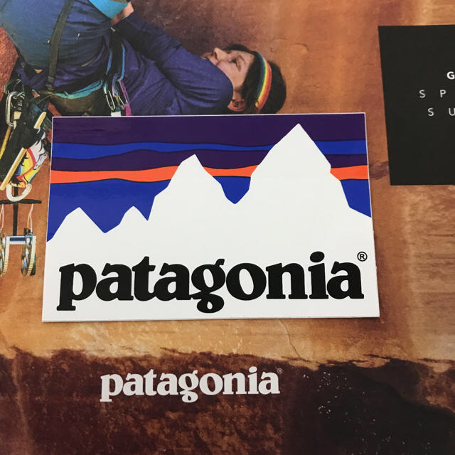 patagonia(パタゴニア)の【縦5.7cm横8.8cm】patagonia 公式ステッカー スポーツ/アウトドアのスポーツ/アウトドア その他(その他)の商品写真