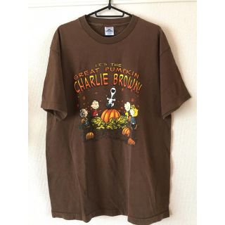 スヌーピー(SNOOPY)のスヌーピー ハロウィン 秋カラー かぼちゃ パンプキン チャーリーブラウン (Tシャツ/カットソー(半袖/袖なし))