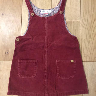 ザラキッズ(ZARA KIDS)のZARA 秋冬 女の子 104cm ワインレッド オーバーオールスカート(スカート)