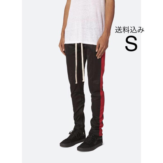 FEAR OF GOD(フィアオブゴッド)のMnml Track Pants - Black/Red Sサイズ メンズのパンツ(その他)の商品写真