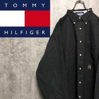 トミーヒルフィガー(TOMMY HILFIGER)の【激レア】トミーヒルフィガー☆オールド刺繍ロゴボタンダウンビッグシャツ 90s(シャツ)