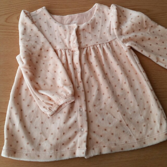 babyGAP(ベビーギャップ)のベロア　カーディガン キッズ/ベビー/マタニティのベビー服(~85cm)(カーディガン/ボレロ)の商品写真