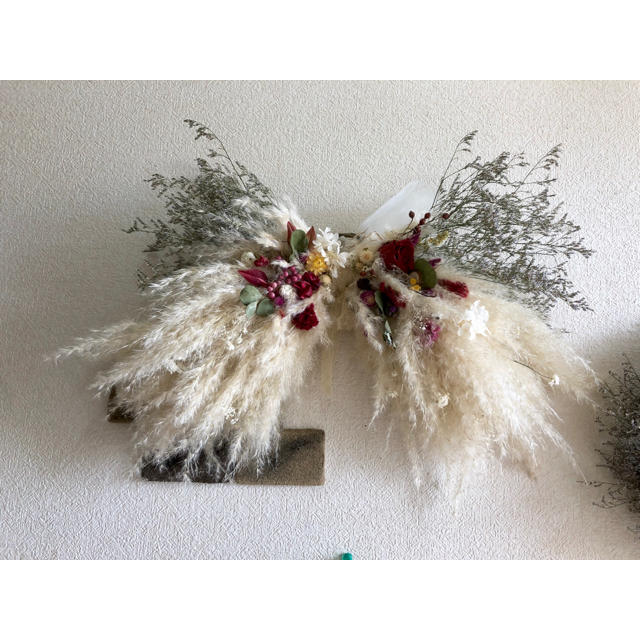 リースブーケ angel's wing 〜天使の羽に花かんむりを添えて〜 - ブーケ
